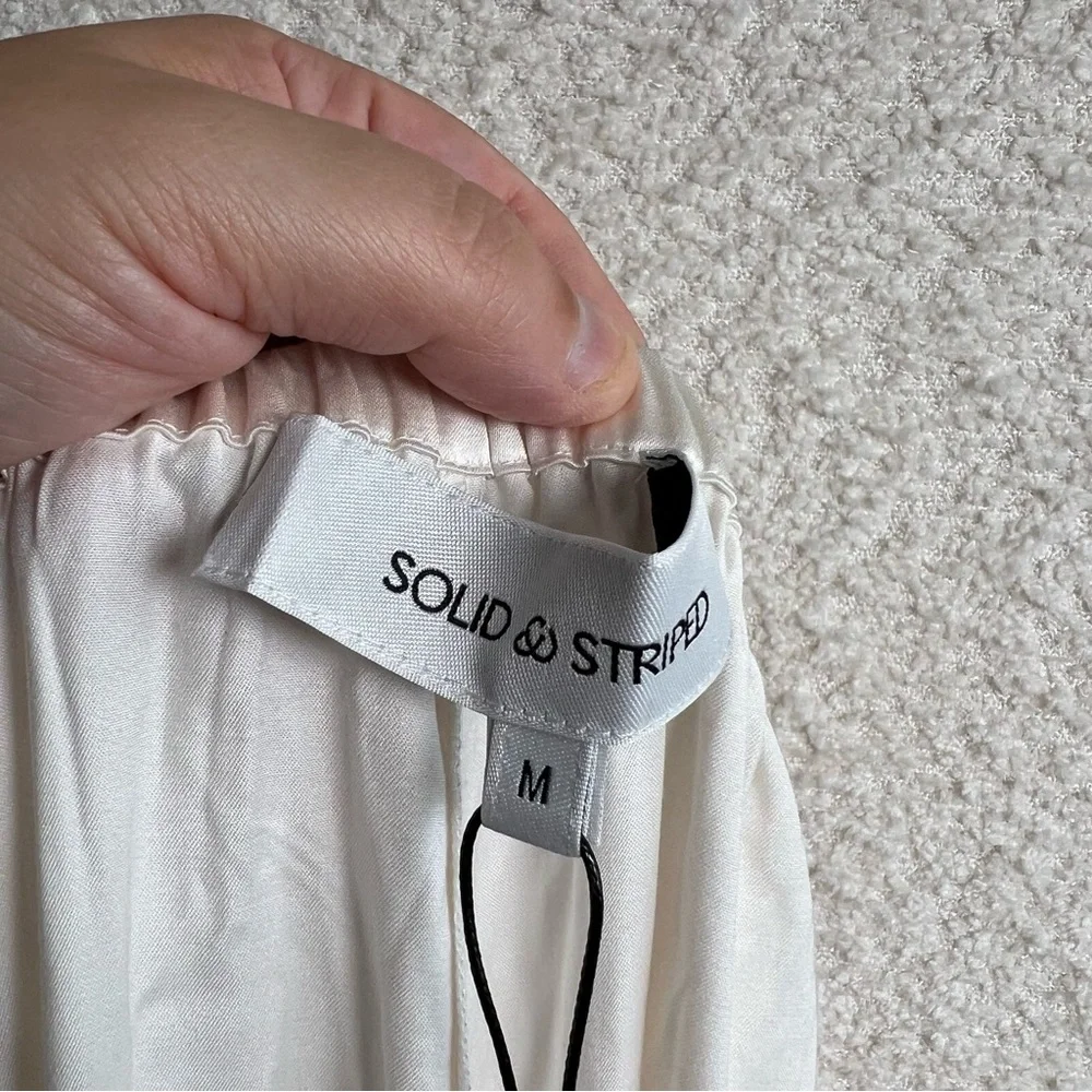 Solid & Striped NWT Women’s Monaco Satin Pant‎ Brule Pants Size Medium